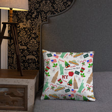 Load image into Gallery viewer, Pillow 'Christmas in New York Big Apple'