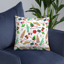 Load image into Gallery viewer, Pillow 'Christmas in New York Big Apple'