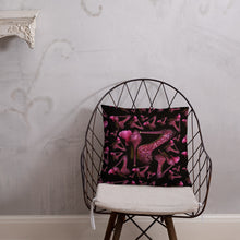Load image into Gallery viewer, Pillow 'Pink crystals shoes'