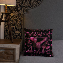 Load image into Gallery viewer, Pillow 'Pink crystals shoes'