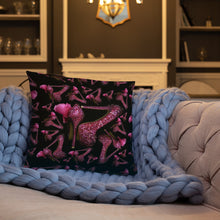 Load image into Gallery viewer, Pillow 'Pink crystals shoes'