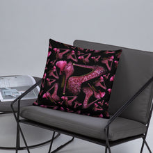 Load image into Gallery viewer, Pillow 'Pink crystals shoes'
