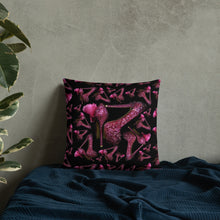 Load image into Gallery viewer, Pillow 'Pink crystals shoes'