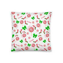 Load image into Gallery viewer, Pillow Green Bow 'Peppermint'