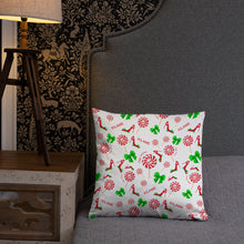 Load image into Gallery viewer, Pillow Green Bow 'Peppermint'
