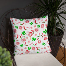 Load image into Gallery viewer, Pillow Green Bow 'Peppermint'