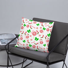 Load image into Gallery viewer, Pillow Green Bow 'Peppermint'