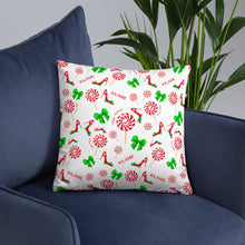Load image into Gallery viewer, Pillow Green Bow 'Peppermint'