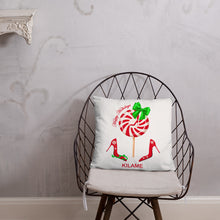 Load image into Gallery viewer, Pillow Green Bow 'Peppermint'