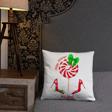 Load image into Gallery viewer, Pillow Green Bow 'Peppermint'
