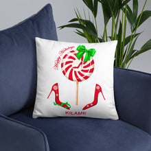 Load image into Gallery viewer, Pillow Green Bow 'Peppermint'