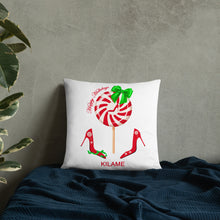 Load image into Gallery viewer, Pillow Green Bow 'Peppermint'