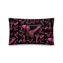 Load image into Gallery viewer, Pillow 'Pink crystals shoes'