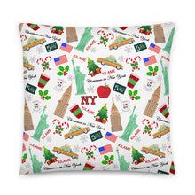 Load image into Gallery viewer, Pillow 'Christmas in New York Big Apple'