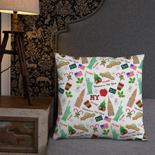Load image into Gallery viewer, Pillow 'Christmas in New York Big Apple'