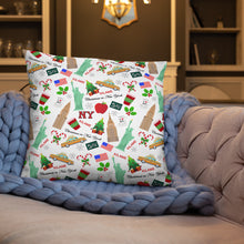 Load image into Gallery viewer, Pillow 'Christmas in New York Big Apple'