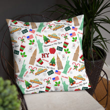 Load image into Gallery viewer, Pillow 'Christmas in New York Big Apple'