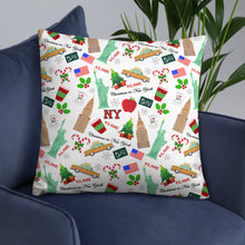 Load image into Gallery viewer, Pillow 'Christmas in New York Big Apple'