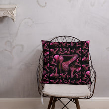 Load image into Gallery viewer, Pillow 'Pink crystals shoes'