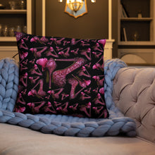 Load image into Gallery viewer, Pillow 'Pink crystals shoes'