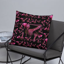 Load image into Gallery viewer, Pillow 'Pink crystals shoes'