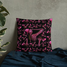 Load image into Gallery viewer, Pillow 'Pink crystals shoes'