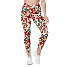 Load image into Gallery viewer, Crossover leggings with pockets 'Viva l'italia'