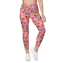 Load image into Gallery viewer, Crossover leggings with pockets 'Gelato Italiano'