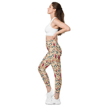 Load image into Gallery viewer, Crossover leggings with pockets Kase 'Travel blogger'