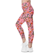 Load image into Gallery viewer, Crossover leggings with pockets 'Gelato Italiano'