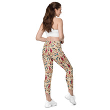 Load image into Gallery viewer, Crossover leggings with pockets Kase 'Travel blogger'