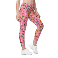 Load image into Gallery viewer, Crossover leggings with pockets 'Gelato Italiano'