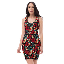 Load image into Gallery viewer, Dress 'Fiori rosso nero'