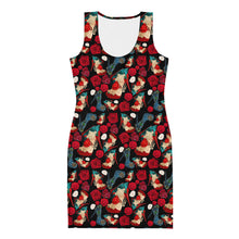 Load image into Gallery viewer, Dress 'Fiori rosso nero'