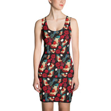Load image into Gallery viewer, Dress 'Fiori rosso nero'