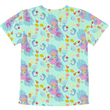 Load image into Gallery viewer, Kids crew neck t-shirt 'Viola Mermaid' 2-7