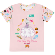 Load image into Gallery viewer, Kids crew neck t-shirt 'Pink Princess' 2-7