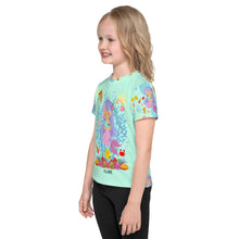 Load image into Gallery viewer, Kids crew neck t-shirt 'Viola Mermaid' 2-7
