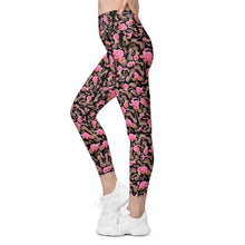 Load image into Gallery viewer, Leggings with pockets 'Black Rose'