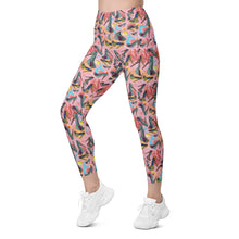 Load image into Gallery viewer, Leggings with pockets Coral 'Fashion Sea'