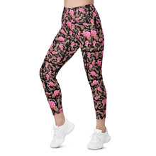 Load image into Gallery viewer, Leggings with pockets 'Black Rose'