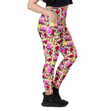 Load image into Gallery viewer, Leggings with pockets 'Jungle Flower'