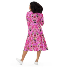 Load image into Gallery viewer, Long sleeve midi dress 'Orchidee'