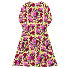 Load image into Gallery viewer, Long sleeve midi dress 'Jungle Flower'