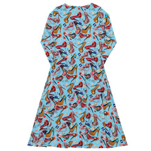 Load image into Gallery viewer, Long sleeve midi dress 'Alice Shoes'