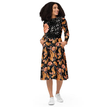 Load image into Gallery viewer, Long sleeve midi dress 'Roma Couture'