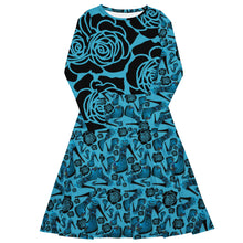 Load image into Gallery viewer, Long sleeve midi dress 'Blue Sky'