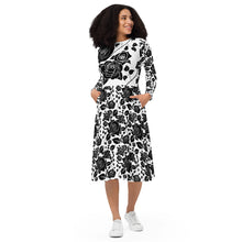 Load image into Gallery viewer, Long sleeve midi dress 'Madame'