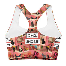 Load image into Gallery viewer, Longline sports bra 'OMG. Shoes!'