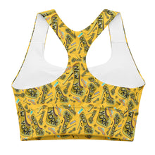 Load image into Gallery viewer, Longline sports bra 'Yellow cab'
